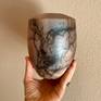 Terracotta and Blue Luster Vase