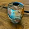 Horsehair raku vase