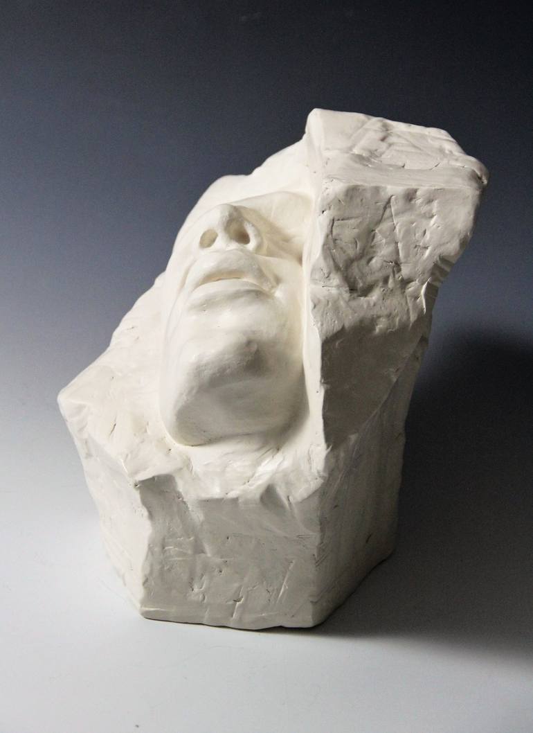 Original Abstract Men Sculpture by Irina Lakshin