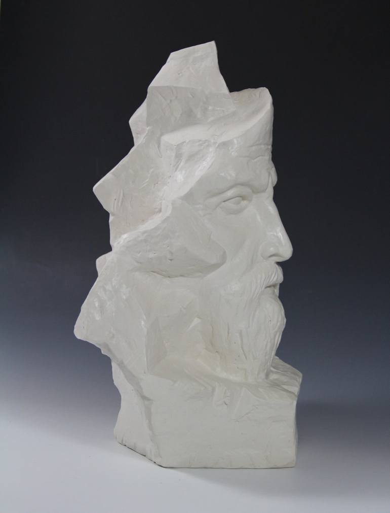 Original Cubism Men Sculpture by Irina Lakshin