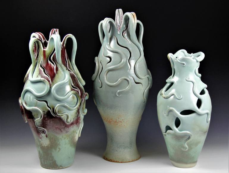 Original Expressionism Abstract Sculpture by Irina Lakshin