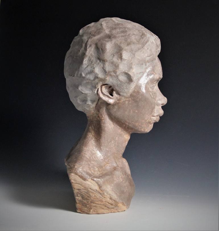 Original Figurative Portrait Sculpture by Irina Lakshin