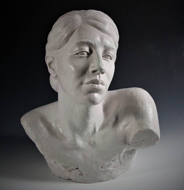 Original Expressionism People Sculpture by Irina Lakshin
