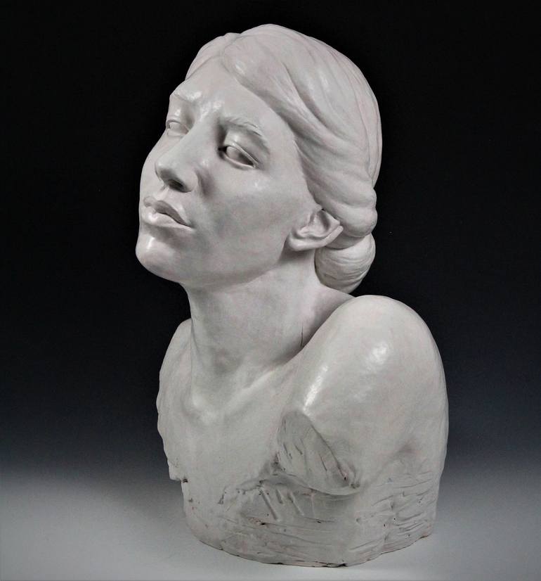 Original Expressionism People Sculpture by Irina Lakshin