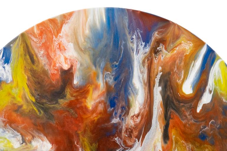 Original Abstract Expressionism Abstract Painting by Stella And Philippe Coupe