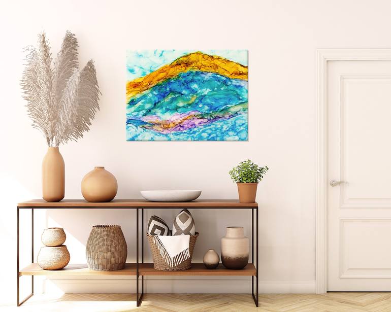 Original Abstract Painting by Stella and Philippe Coupe
