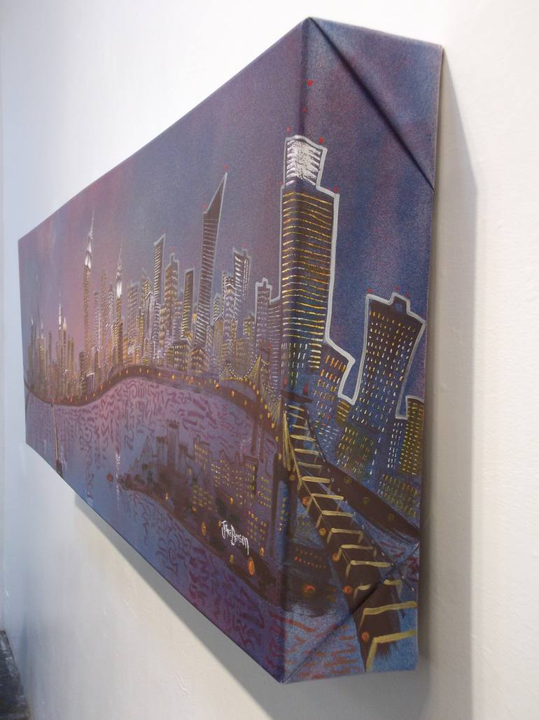 Original Illustration Cities Painting by Joshua Benson