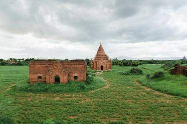 Cloudy Sky Over Ancient Pagodas thumb