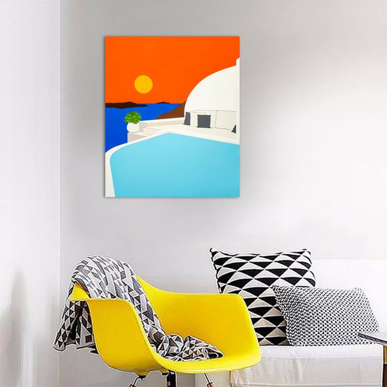 Original Pop Art Seascape Painting by Dani Marie