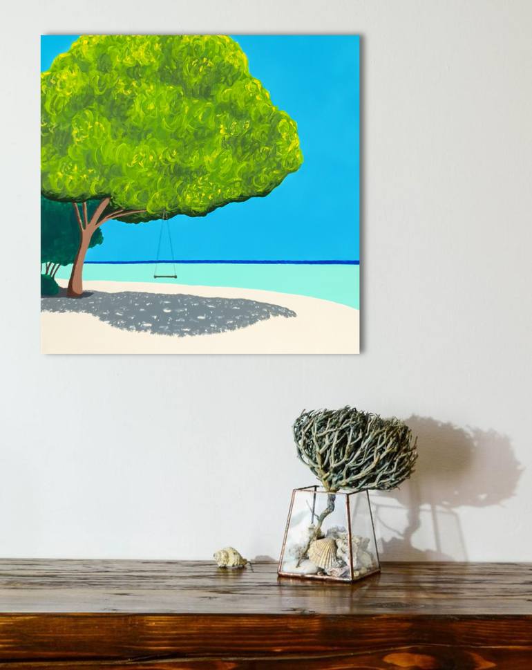 Original Pop Art Beach Painting by Dani Marie