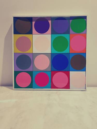 Original Abstract Geometric Sculpture by Maria Bouquet