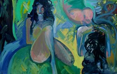 Print of Expressionism Erotic Paintings by Victor Tretyakov