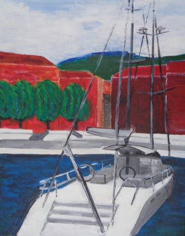 Original Boat Paintings by Werner Unger