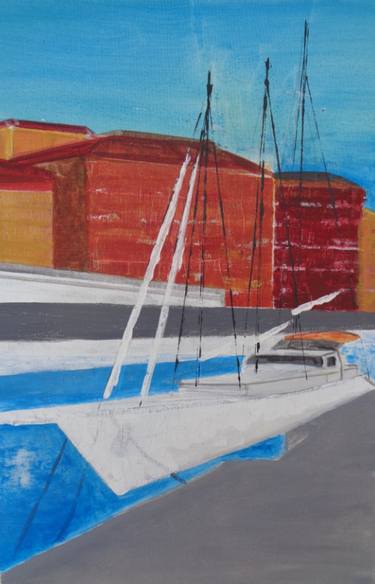 Original Modern Boat Paintings by Werner Unger