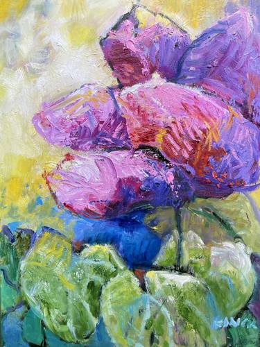 Original Abstract Floral Paintings by Maureen Finck