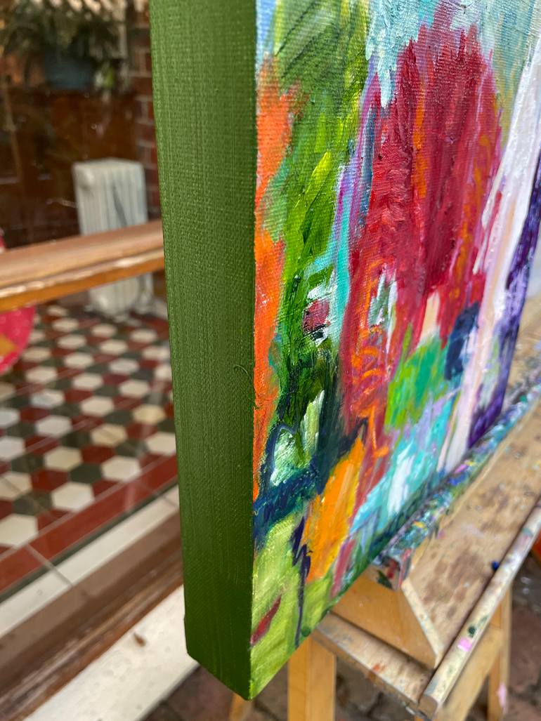 Original Abstract Expressionism Abstract Painting by Maureen Finck