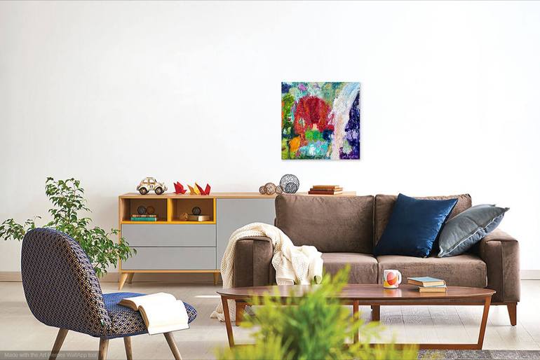 Original Abstract Expressionism Abstract Painting by Maureen Finck