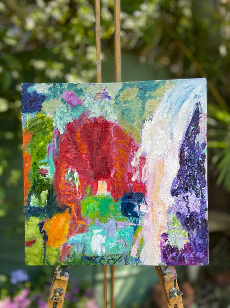 Original Abstract Expressionism Abstract Painting by Maureen Finck