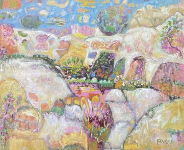 Original Abstract Expressionism Landscape Paintings by Maureen Finck