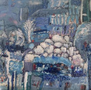 Original Abstract Expressionism Abstract Painting by Maureen Finck