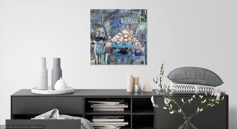 Original Abstract Expressionism Abstract Painting by Maureen Finck