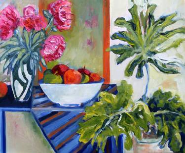 Original Expressionism Interiors Paintings by Maureen Finck