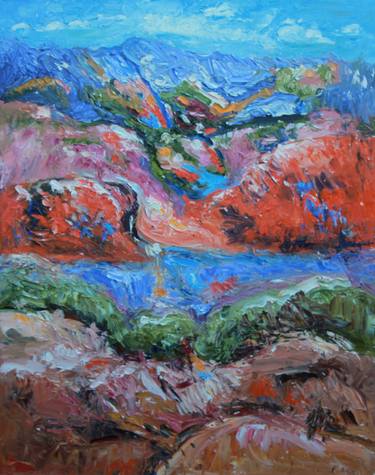 Original Expressionism Landscape Paintings by Maureen Finck