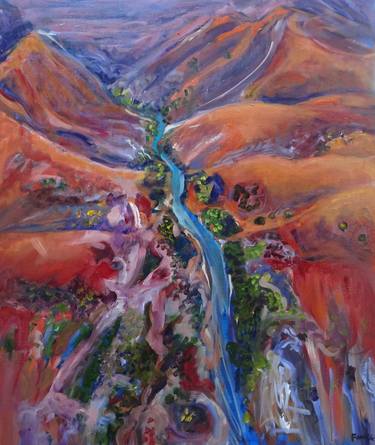 Print of Expressionism Landscape Paintings by Maureen Finck