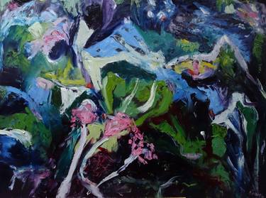 Original Abstract Expressionism Abstract Paintings by Maureen Finck