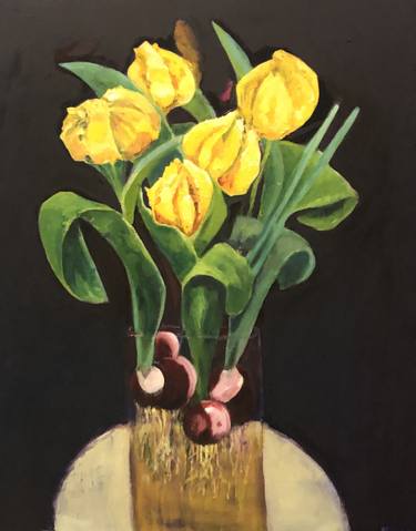 Original Expressionism Floral Paintings by Maureen Finck