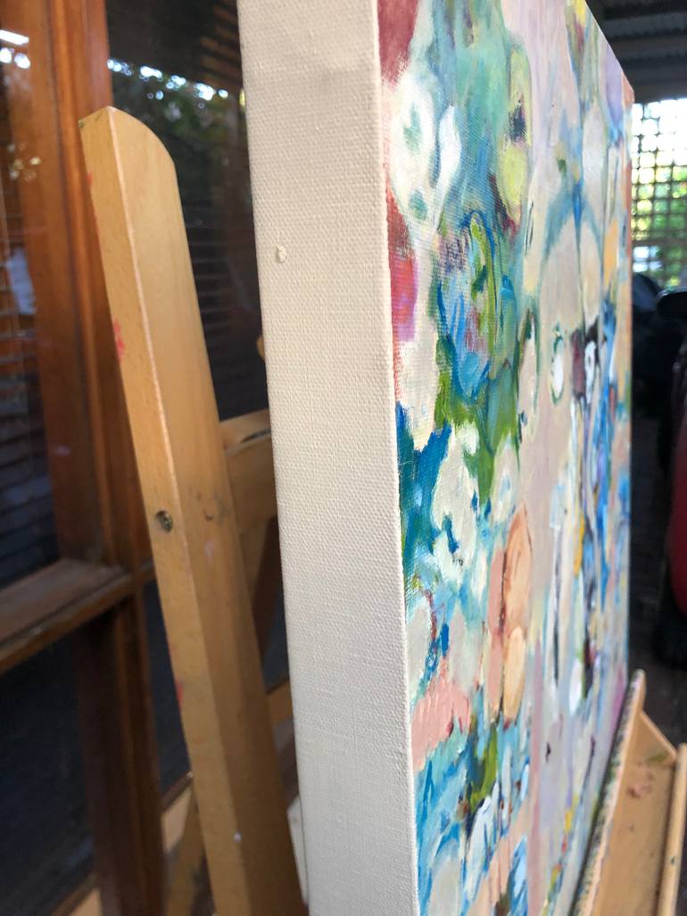 Original Abstract Expressionism Abstract Painting by Maureen Finck