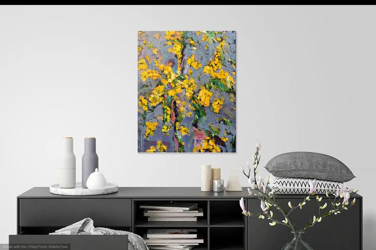 Original Impressionism Floral Painting by Maureen Finck