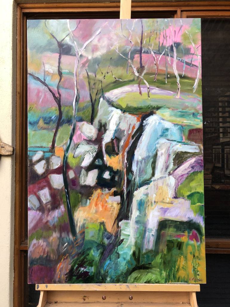 Original Impressionism Landscape Painting by Maureen Finck