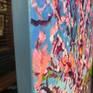 Side view of canvas