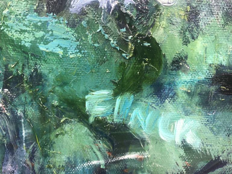 Original Expressionism Landscape Painting by Maureen Finck