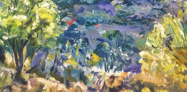 Original Impressionism Landscape Painting by Maureen Finck