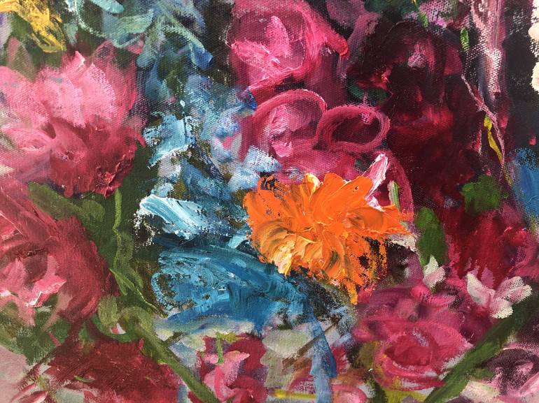 Original Floral Painting by Maureen Finck