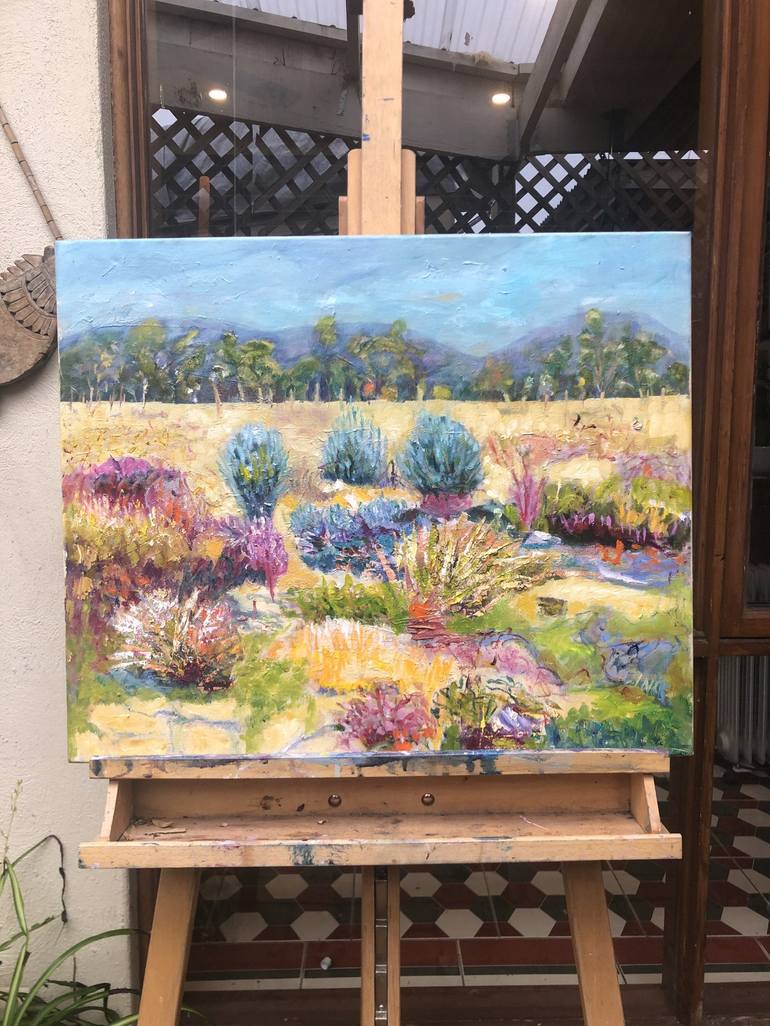 Original Impressionism Landscape Painting by Maureen Finck