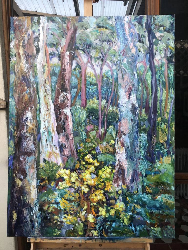 Original Impressionism Landscape Painting by Maureen Finck