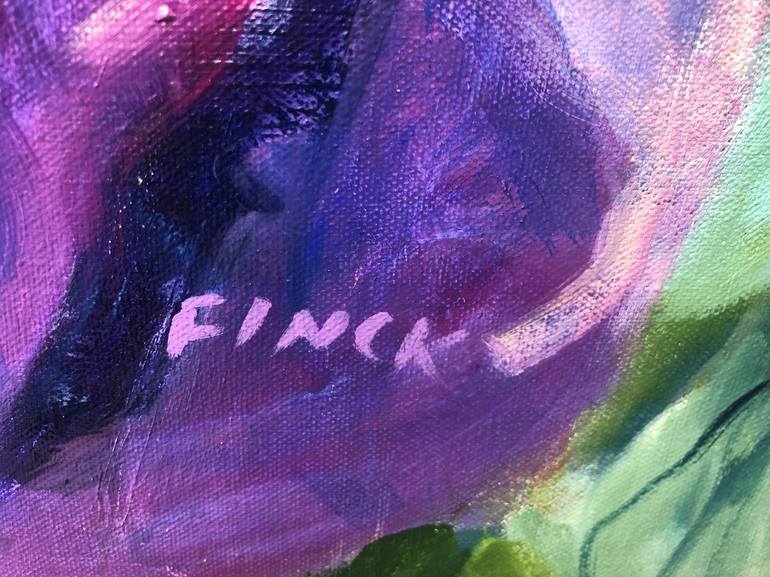 Original Impressionism Floral Painting by Maureen Finck