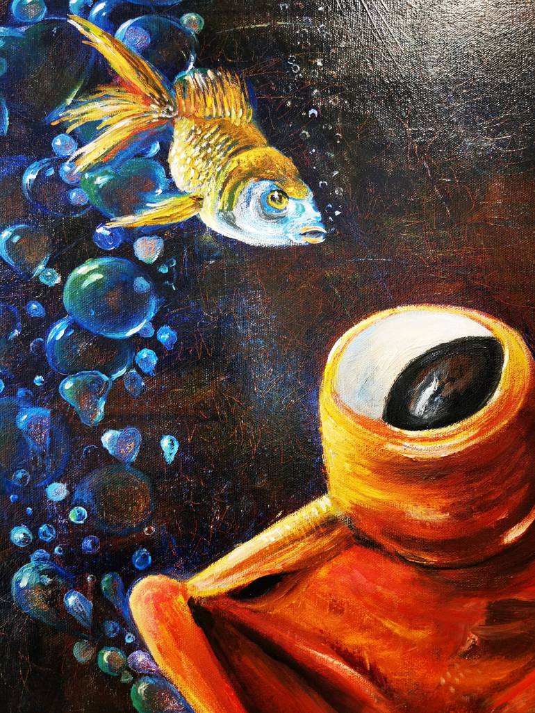 Original Fish Painting by Sergey Bolshakov