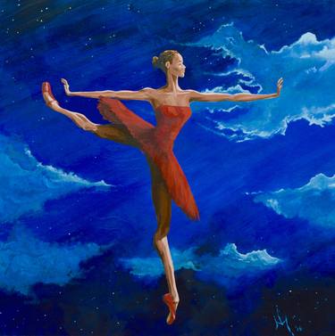 Original Fine Art Women Painting by Nick Marble