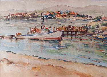 Original Boat Paintings by Maria McCulloch