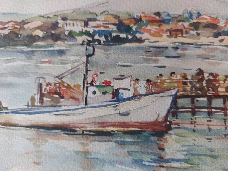 Original Boat Painting by Maria McCulloch