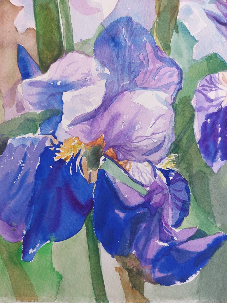 Original Contemporary Floral Painting by Maria Mcculloch