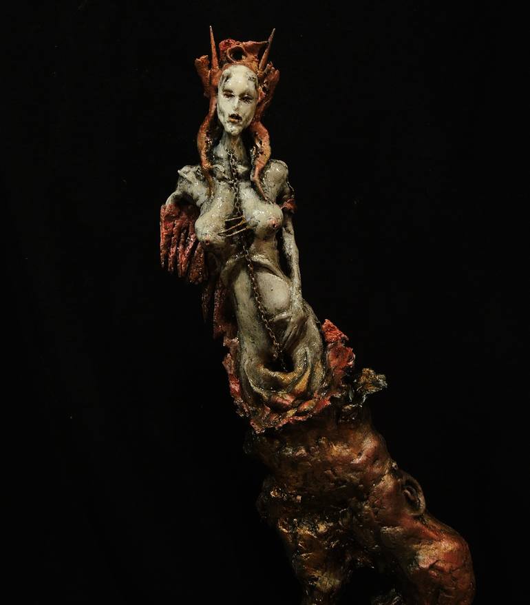 Original Folk Fantasy Sculpture by Noizevul Sculptures