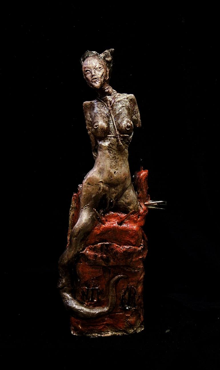 Original Surrealism Erotic Sculpture by Noizevul Sculptures