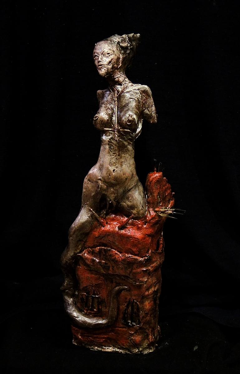 Original Surrealism Erotic Sculpture by Noizevul Sculptures