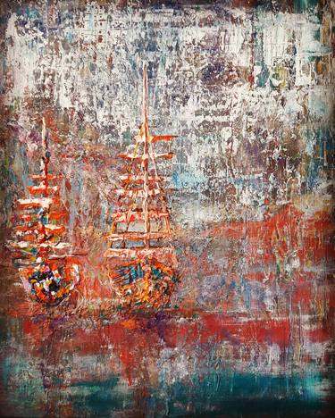 Print of Boat Paintings by Sasha Borisovich