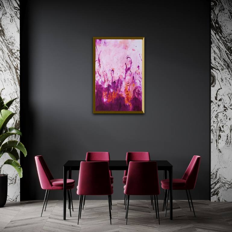 Original Abstract Expressionism Abstract Painting by Joyce Fournier